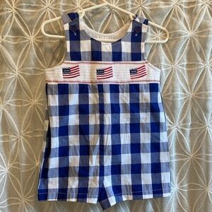 Good Lad Infant American Flag Romper